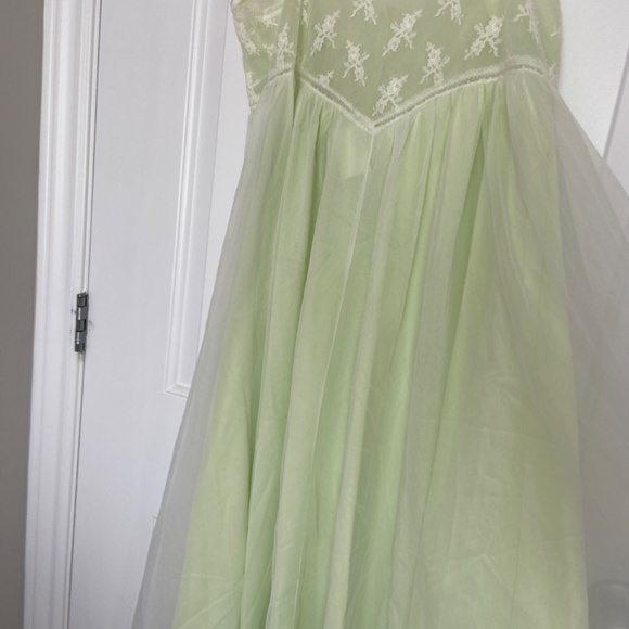 Beautiful vintage night gown set large maxi sleepwear intimate - Picture 8 of 14